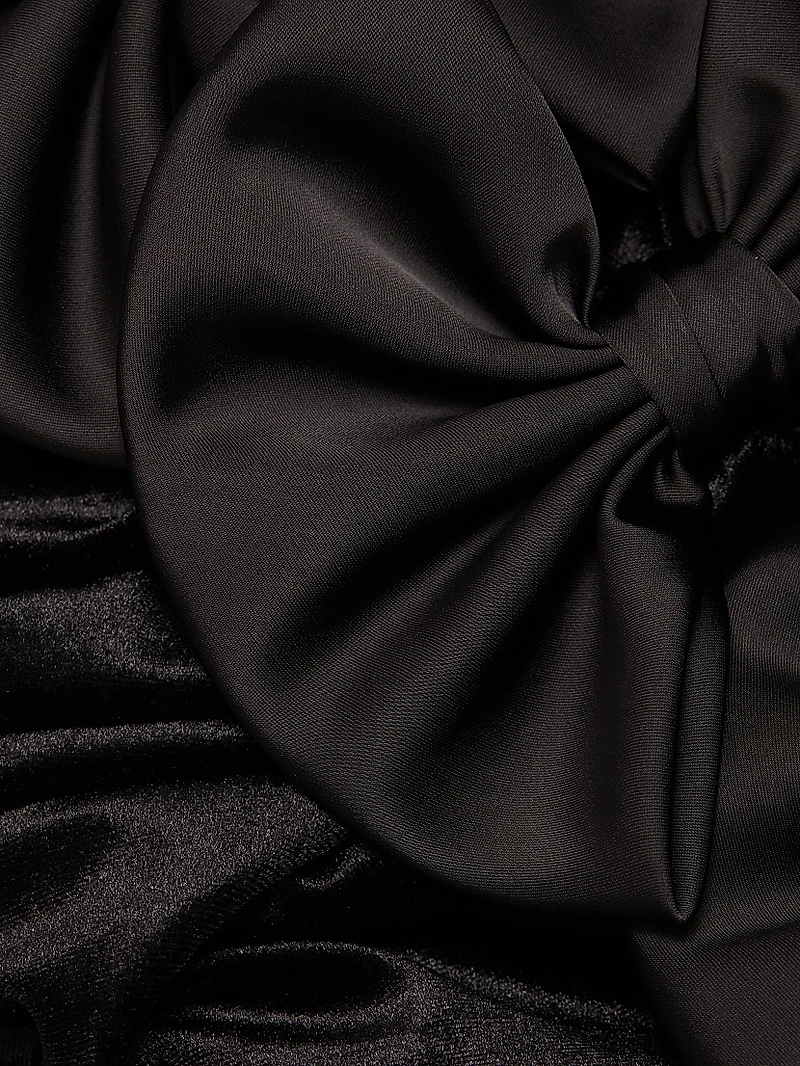 Constance Bow Cut-Out Column Gown