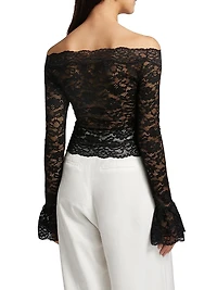 Maribeth Lace Off-The-Shoulder Top