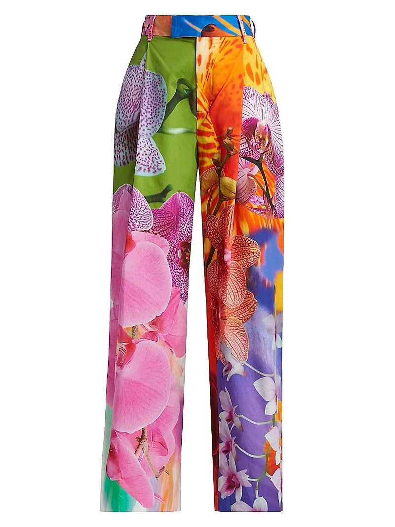 Party Orchid Floral Pants