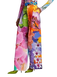 Party Orchid Floral Pants