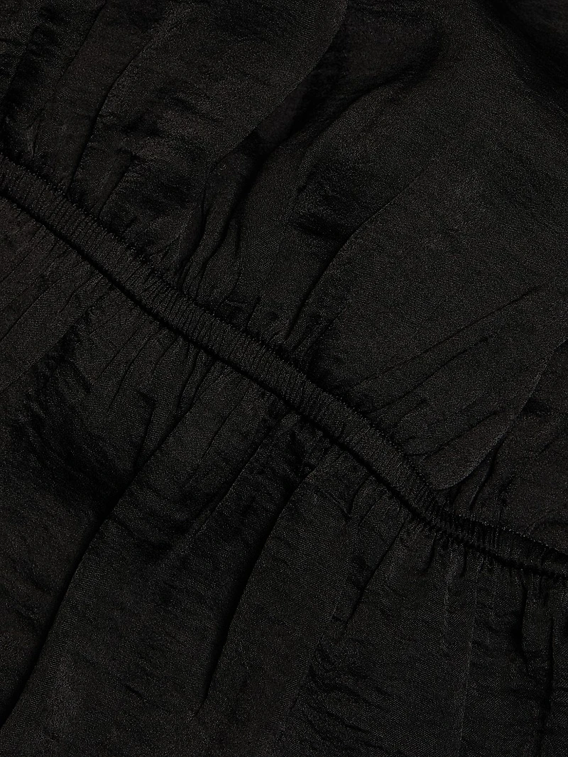 Parachute Ruffled Peplum Top