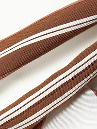 Striped Crepe Midi Shirtdress