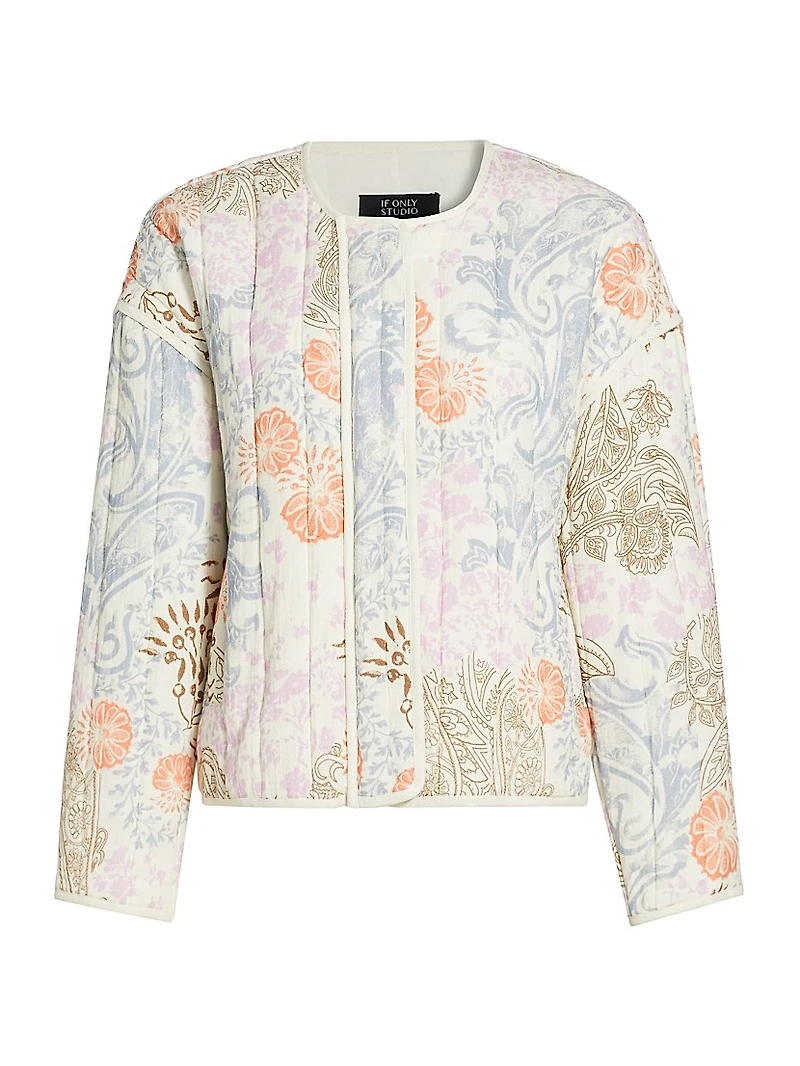 Paisley Padded Cotton Jacket