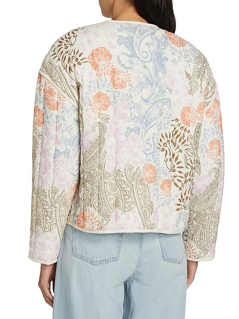 Paisley Padded Cotton Jacket