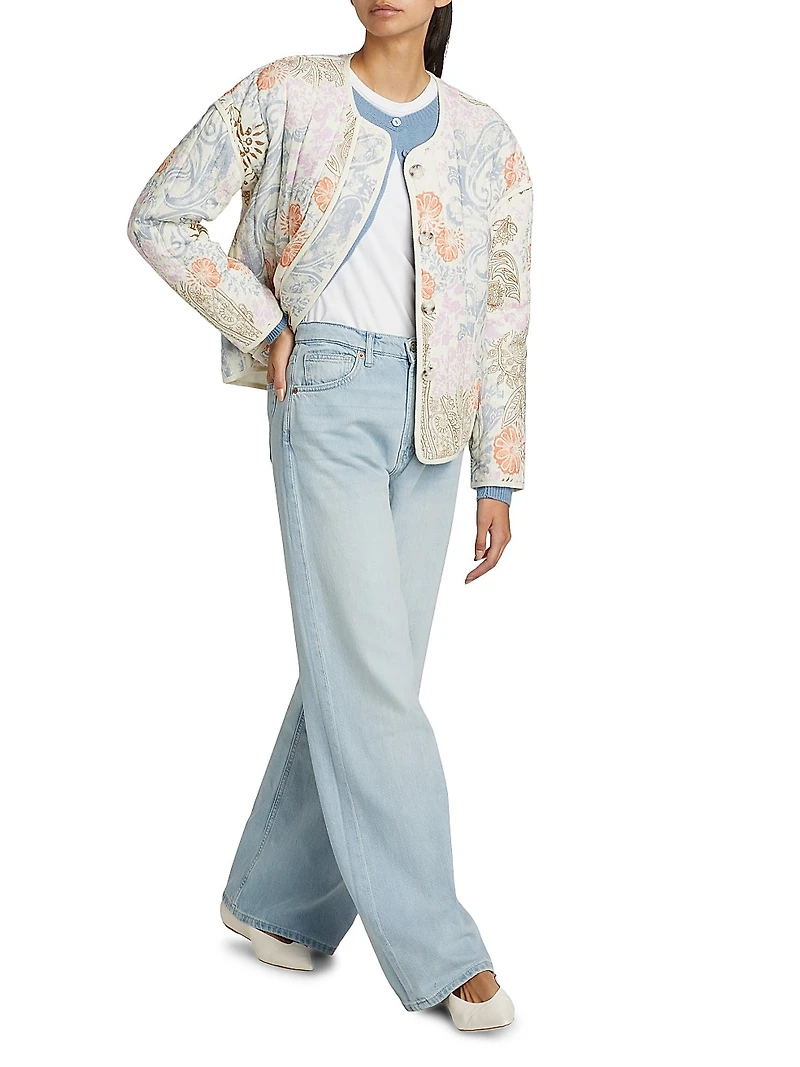 Paisley Padded Cotton Jacket