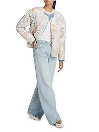 Paisley Padded Cotton Jacket