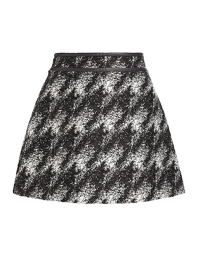 Two-Tone A-Line Miniskirt