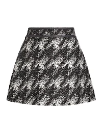 Two-Tone A-Line Miniskirt