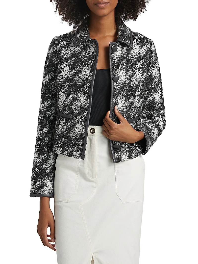 Two-Tone Crop Jacket