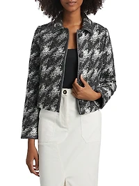 Two-Tone Crop Jacket