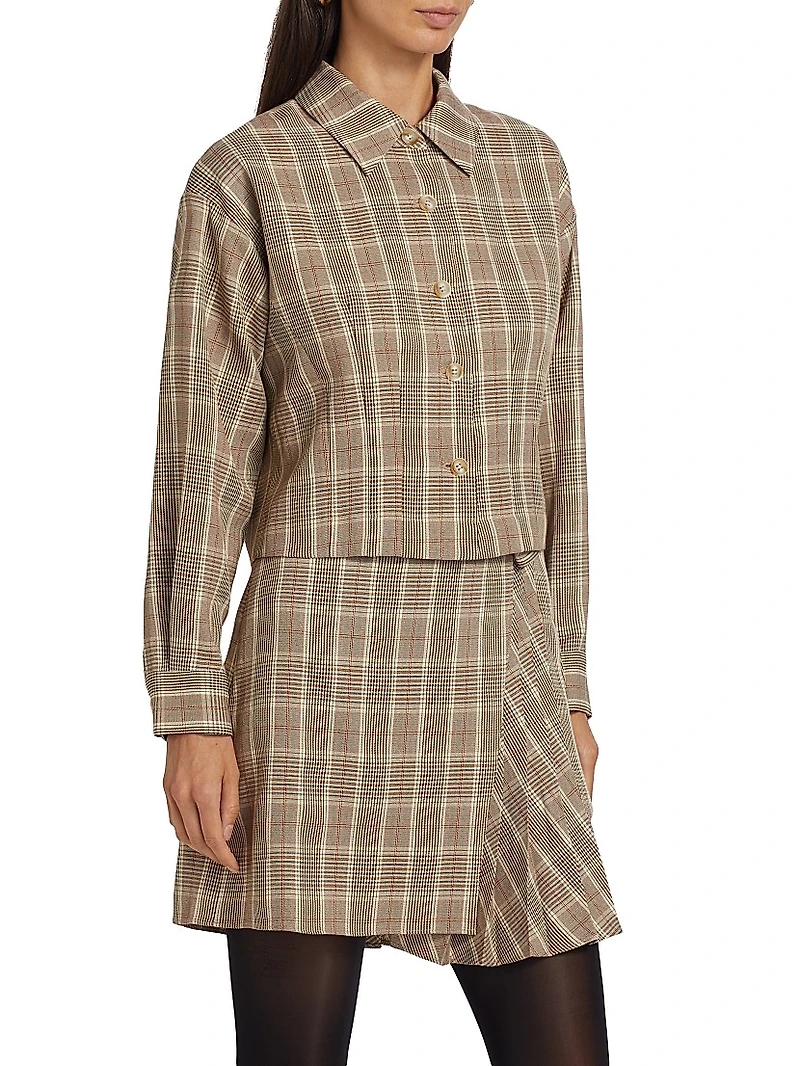 Plaid Stretch Jacket