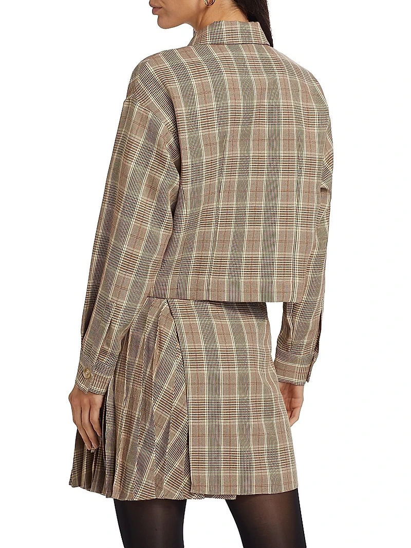 Plaid Stretch Jacket
