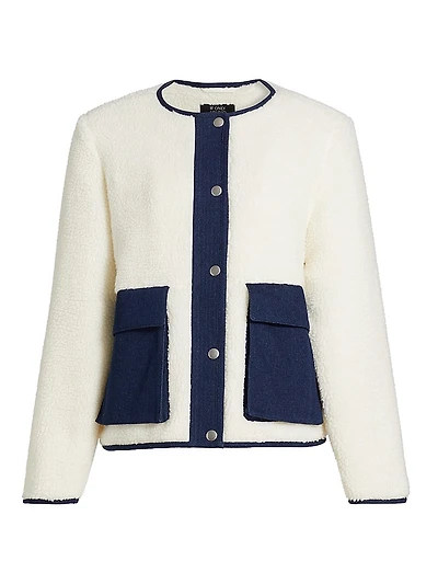 Faux-Sherpa & Denim Jacket