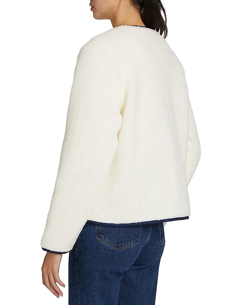 Faux-Sherpa & Denim Jacket