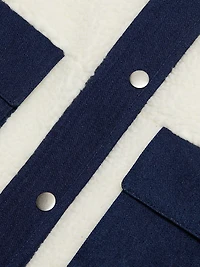 Faux-Sherpa & Denim Jacket