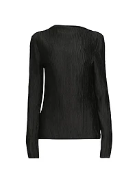 Sidonie Moiré Long-Sleeve Top