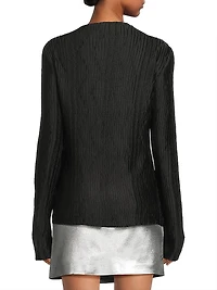 Sidonie Moiré Long-Sleeve Top