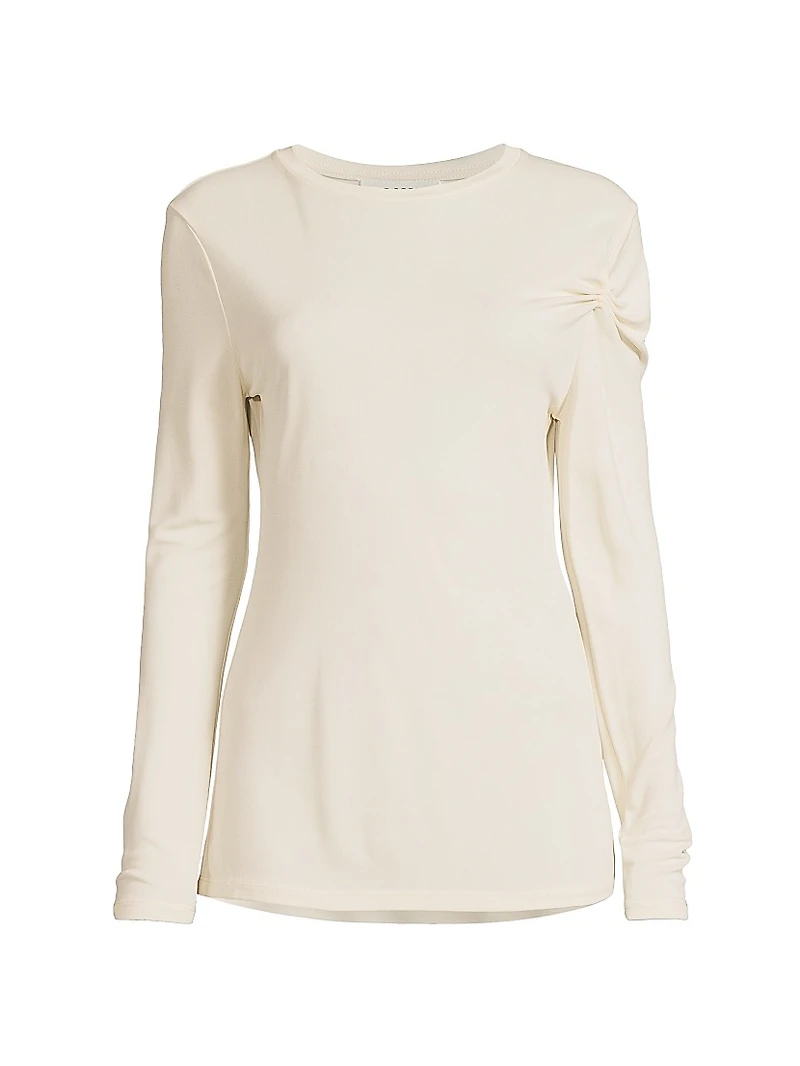Jaquot Silk Long-Sleeve Top