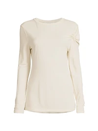 Jaquot Silk Long-Sleeve Top