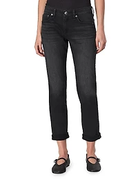 Dre Low-Rise Cropped Boyfriend Jeans