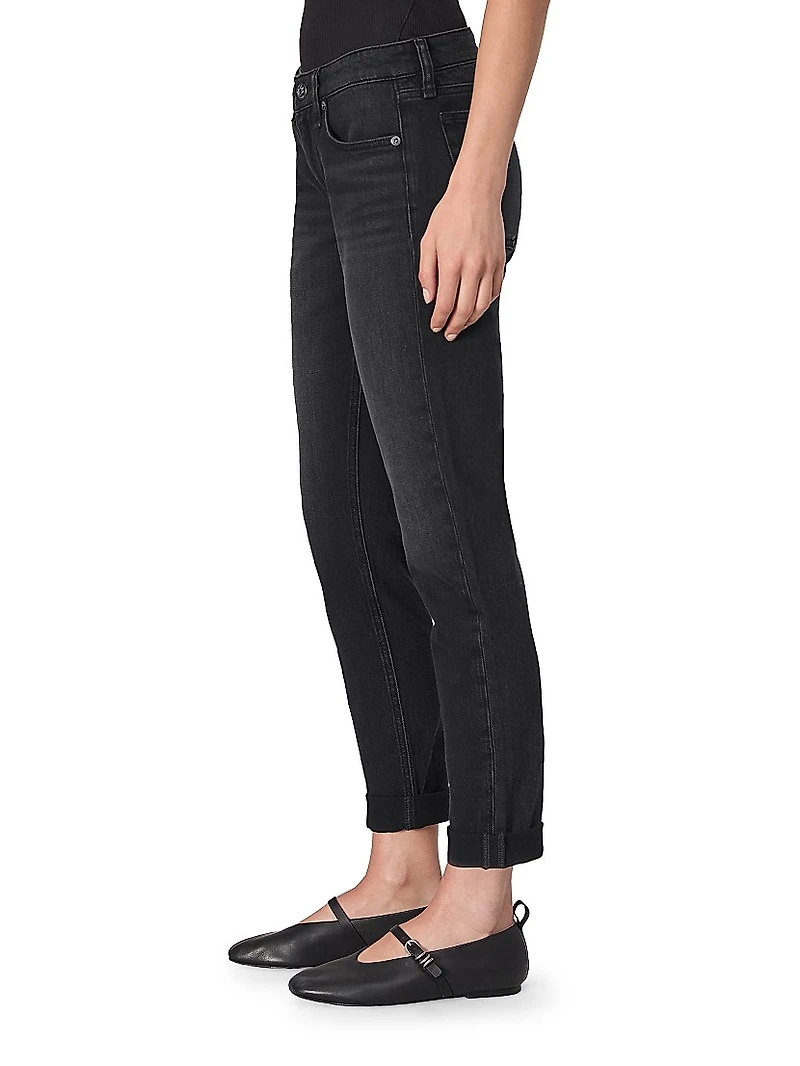 Dre Low-Rise Cropped Boyfriend Jeans