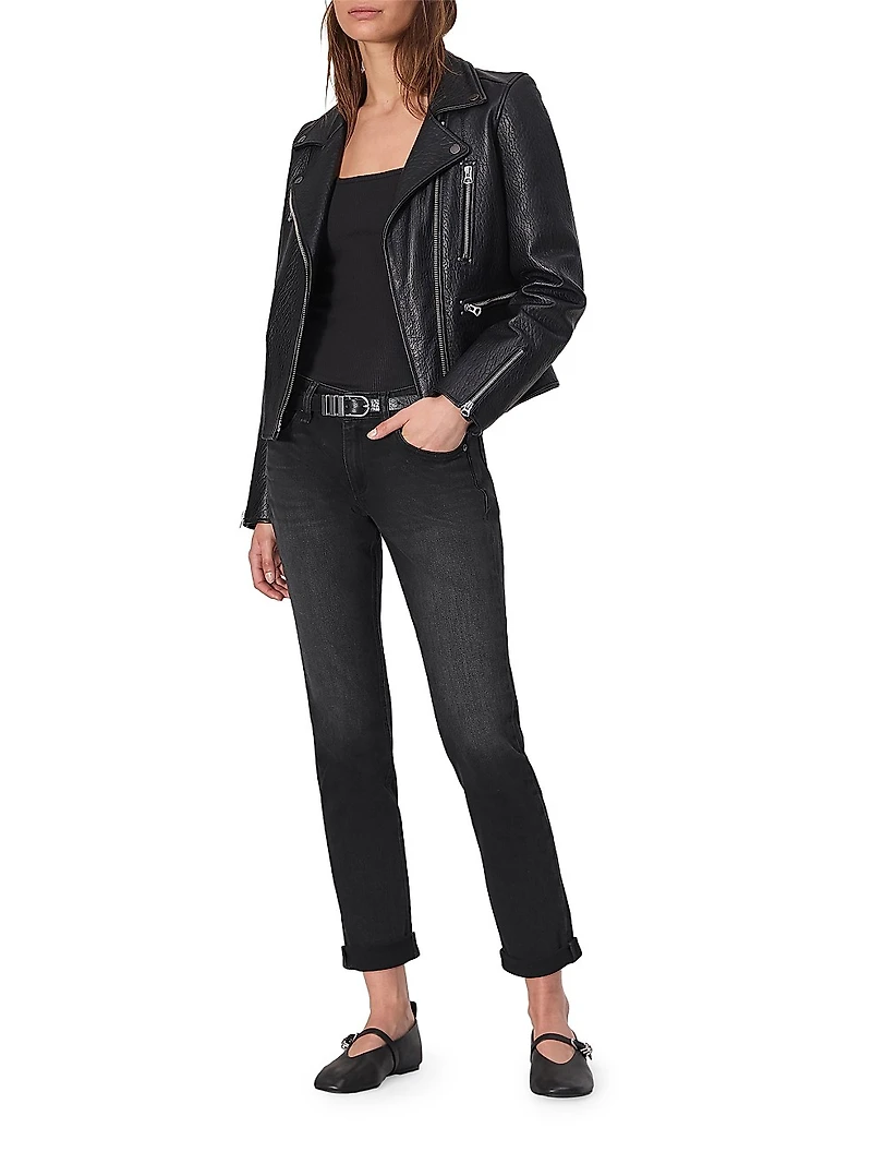 Dre Low-Rise Cropped Boyfriend Jeans