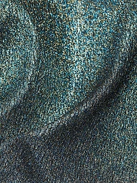 Metallic Gathered Off-The-Shoulder Gown