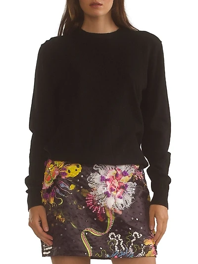 Wool-Cashmere Crewneck Sweater