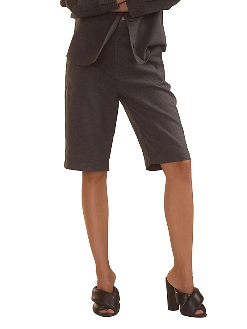 High-Rise Bermuda Shorts
