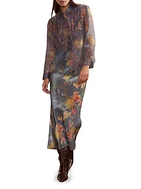 Silk Organza Tuxedo Shirt