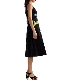 Floral Cotton Midi-Dress