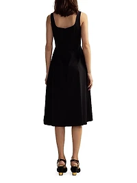 Floral Cotton Midi-Dress