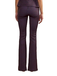 Bonded Fit & Flare Pants