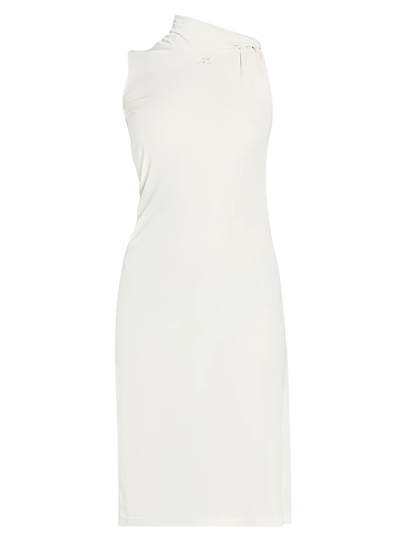 Stretch Crepe Jersey Dress