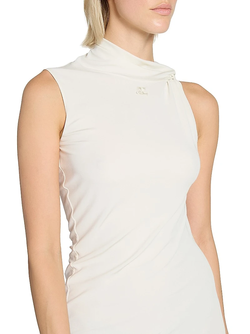 Stretch Crepe Jersey Dress