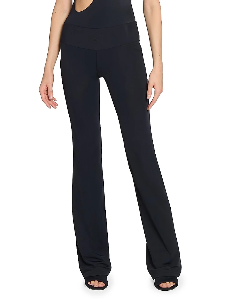 Stretch-Scuba Boot-Cut Pants