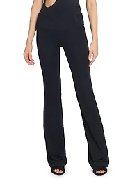 Stretch-Scuba Boot-Cut Pants