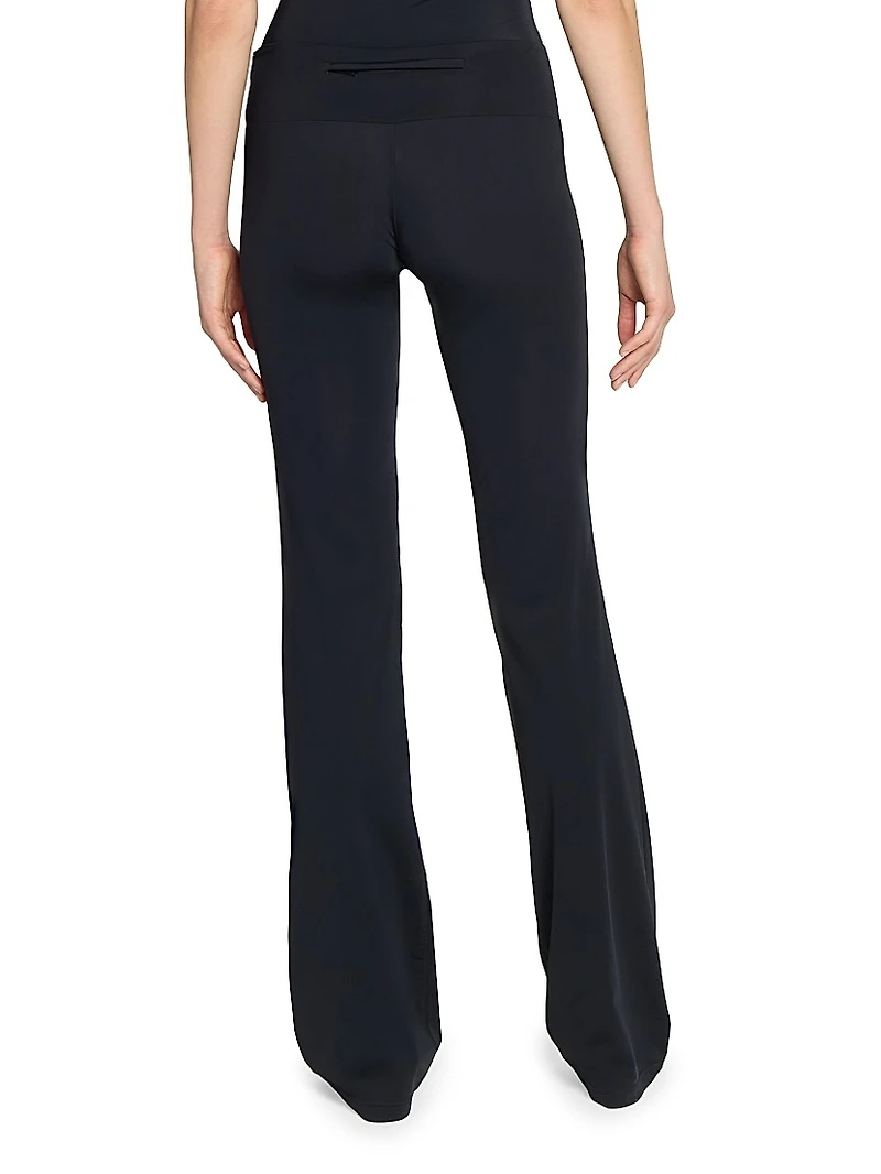 Stretch-Scuba Boot-Cut Pants