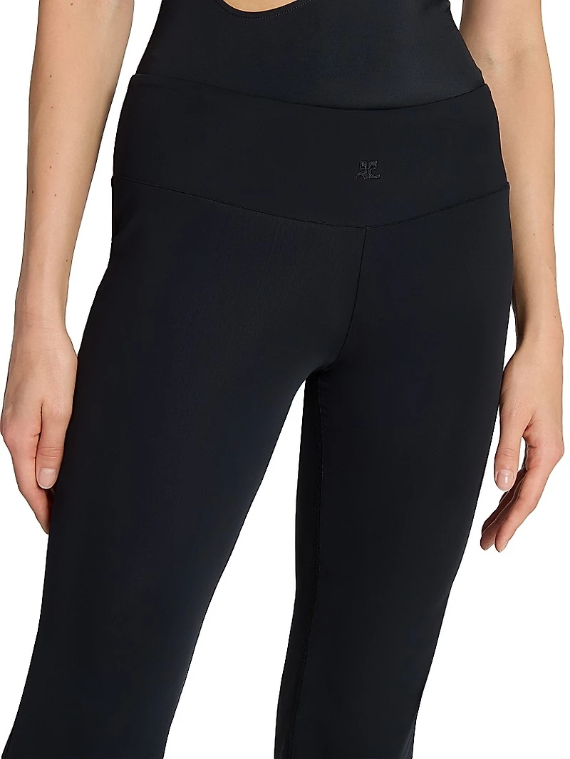 Stretch-Scuba Boot-Cut Pants