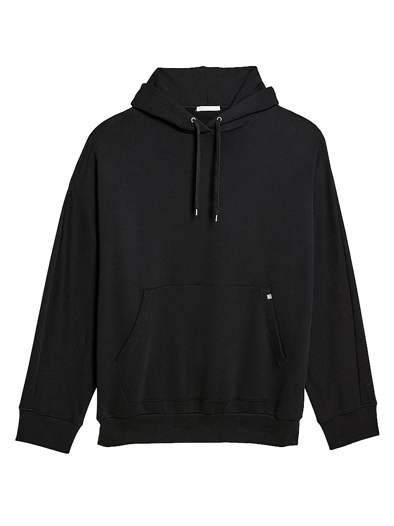 Mega Logo Zip-Accented Oversized Hoodie