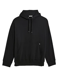 Mega Logo Zip-Accented Oversized Hoodie