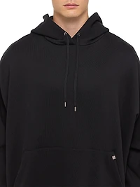 Mega Logo Zip-Accented Oversized Hoodie