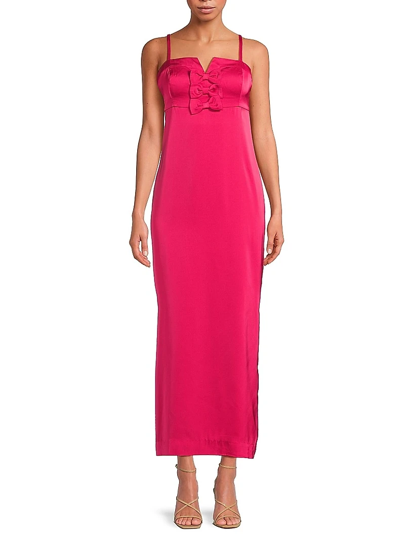 Jean Bow Midi-Dress
