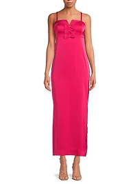 Jean Bow Midi-Dress