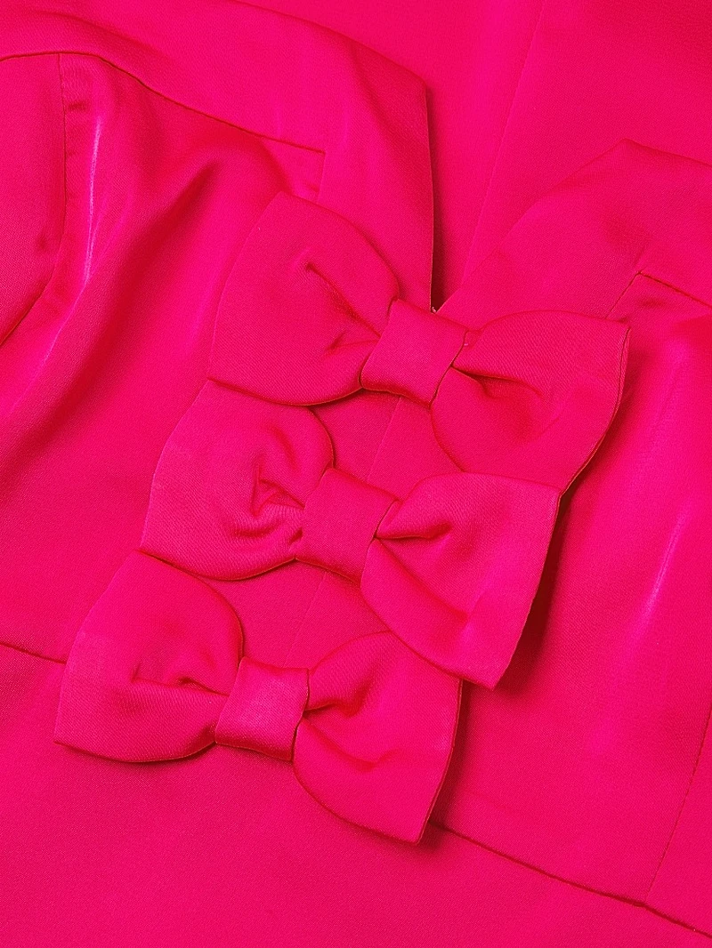 Jean Bow Midi-Dress