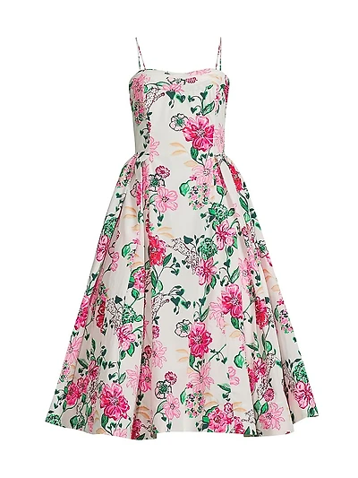 Lillyanna Floral Fit-&-Flare Dress