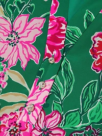 Evaline Floral Silk Dress