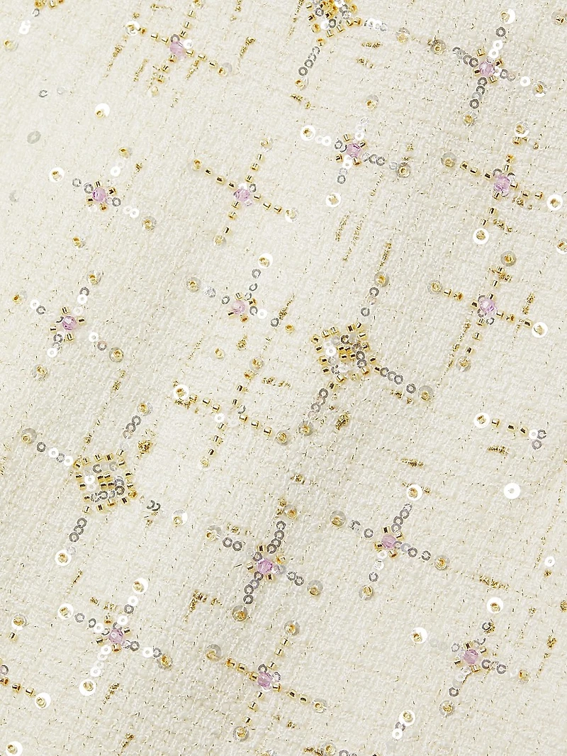 Augustus Beaded Boucle Shift Dress