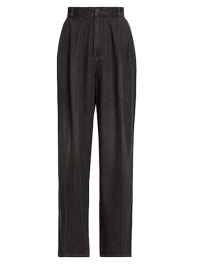 Pleated Trouser Jeans