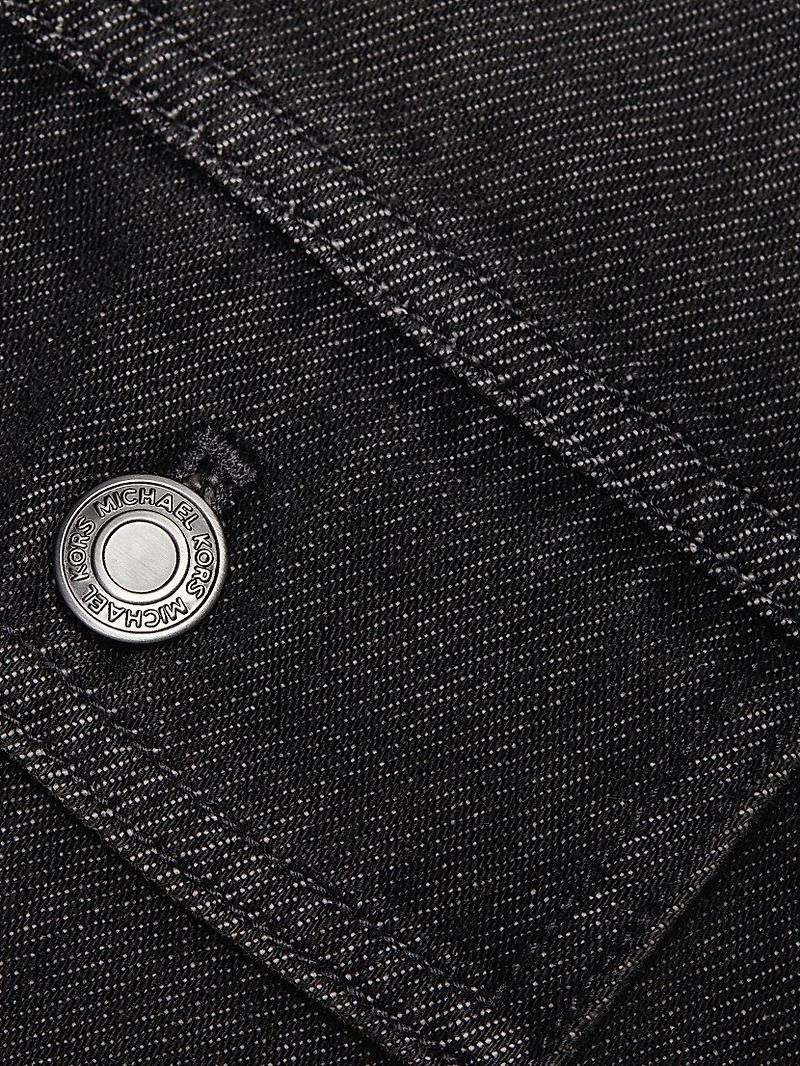 Denim Button-Front Shirt